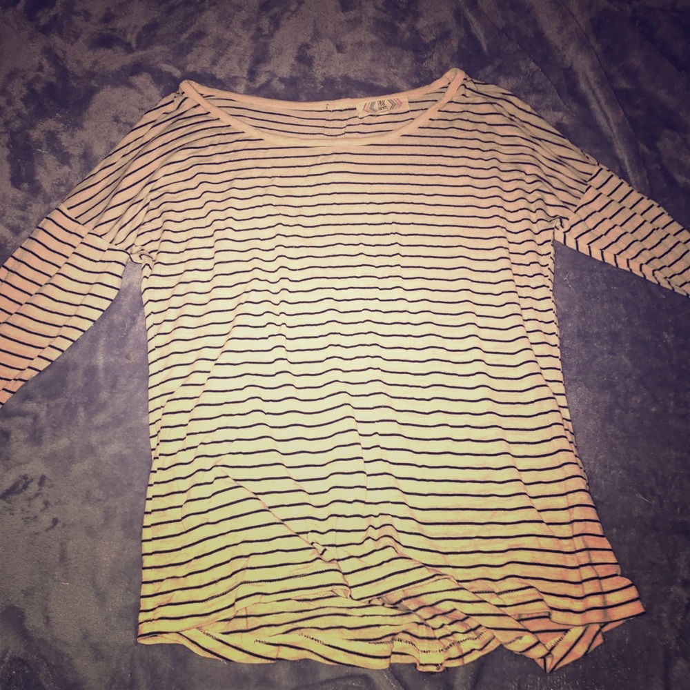 a striped  long sleeve